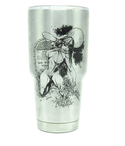 Vampirella Laser Etched Tumbler - Laser Etched 30 oz Insulated Stainless Steel Cup